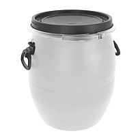 Бочка пластиковая 48 л с хомутом белая в Ельце