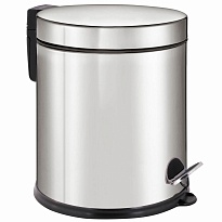Ведро-контейнер для мусора урна с педалью LAIMA Classic Plus, 5 л, зеркальное в Ельце