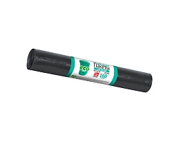 Мешки для мусора 160 л, черные, в рулоне 10 шт., ПВД, 25 мкм, 1100х800 мм, GRIFON, 101-031 в Ельце
