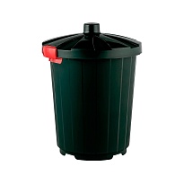 Мусорный бак с крышкой 105 л темно-зеленый 105 темно-зеленый в Ельце