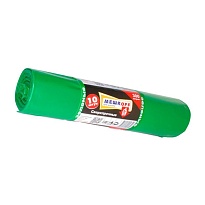 Мешки для мусора 300 л, зеленые, в рулоне 10 шт., ПВД 65 мкм, 1400х1000 мм, МЕШКОFF, 4922 в Ельце