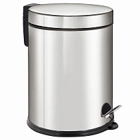 Ведро-контейнер для мусора урна с педалью LAIMA Classic Plus, 12 л, зеркальное в Ельце